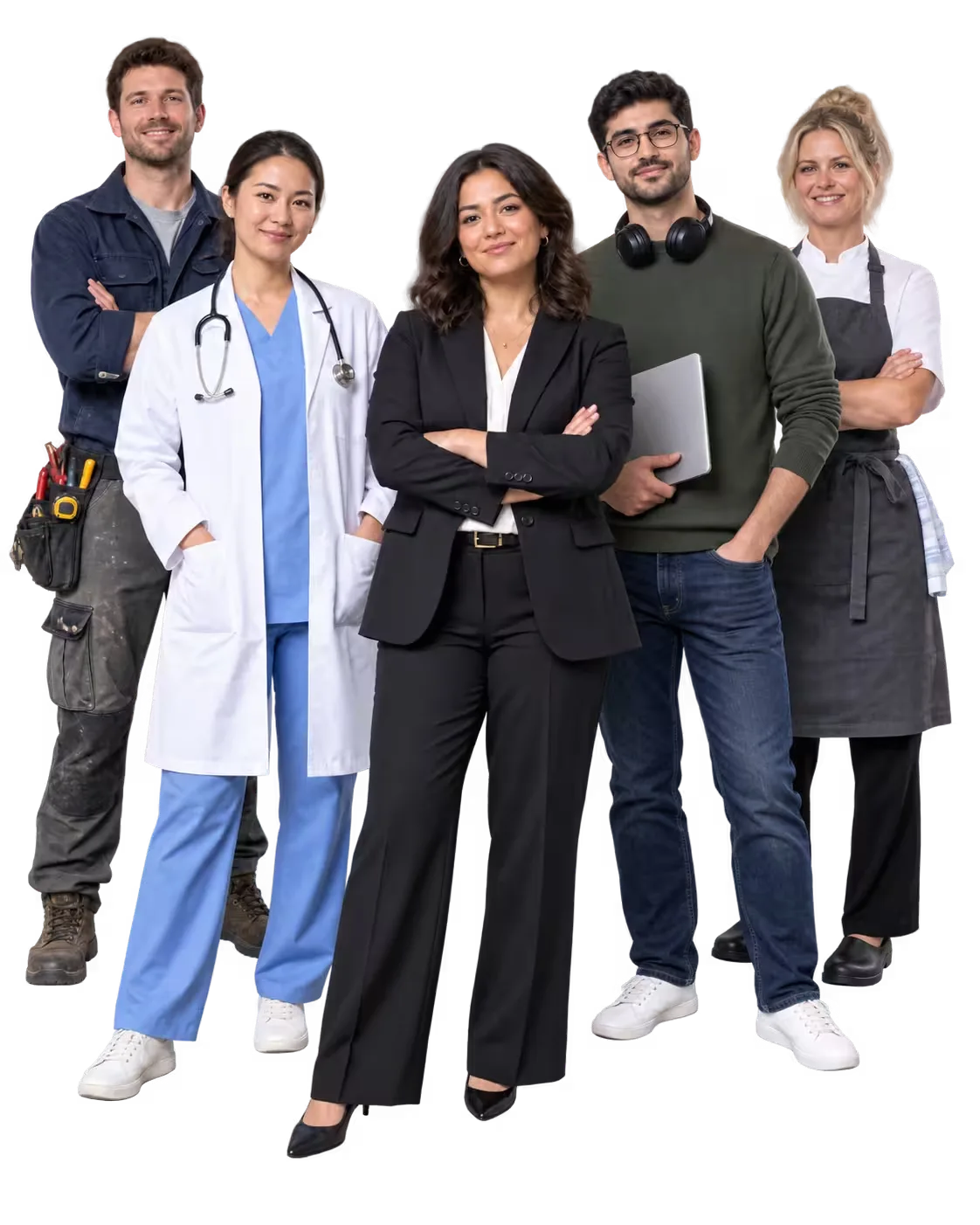 Fachkräfte aus Handwerk, Medizin, Beratung, IT und Gastronomie, für die ein professioneller Businessplan sinnvoll ist