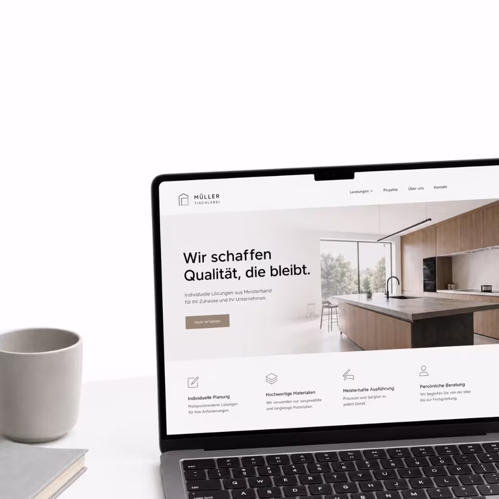 Eine professionelle Webseite
